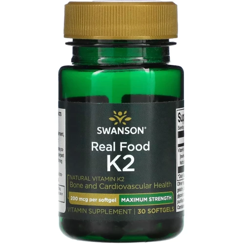 Swanson - Vitamin K2 MK-7 200 mcg - 30 kapsułek Swanson - Vitamin K2 MK-7 200 mcg - 30 kapsułek